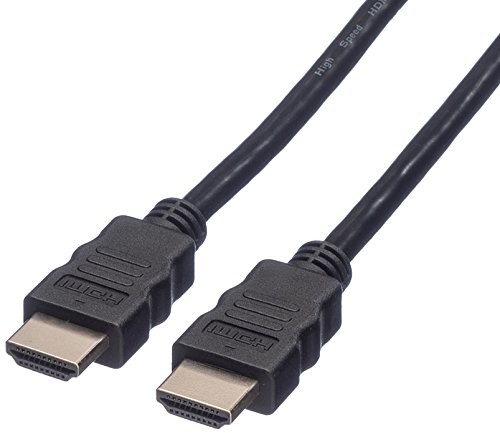 Value 11995901 wtyczka HDMI 8 K (7680 X 4320) przy użyciu kabla Ethernet, na Stecker, 1 m czarna 11995901