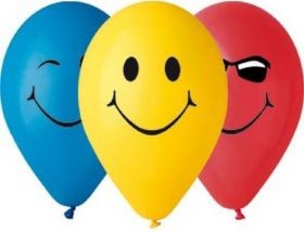 GODAN GODAN Balon 3 uśmiech 5 sztuk