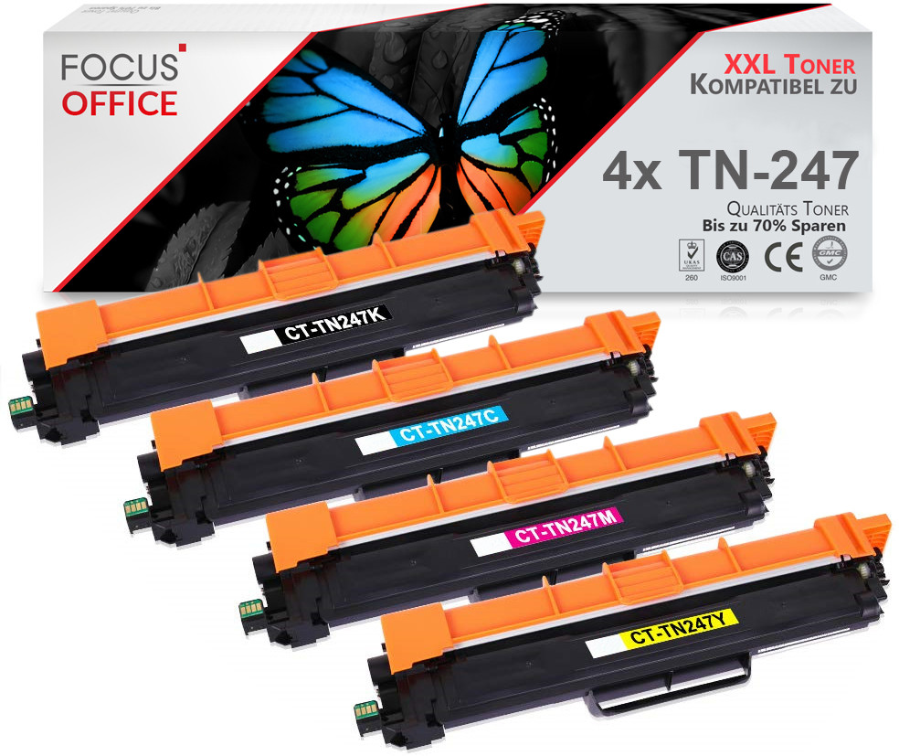 4xToner do Brother DCP-L3510cdw DCP-L3550cdw TN247