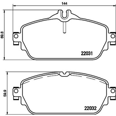 HELLA PAGID - Pagid GmbH) PAGID - Pagid GmbH) 8DB 355 021-551 8DB 355 021-551