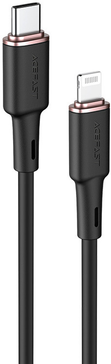 Acefast kabel MFI USB Typ C - Lightning 1,2m, 30W, 3A czarny (C2-01 black) C2-01-C-L black