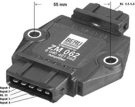 BERU Jednostka sterująca, układ zapłonowy BERU ZM062
