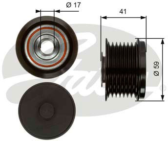 GATES Alternator - sprzęgło jednokierunkowe GATES OAP7078