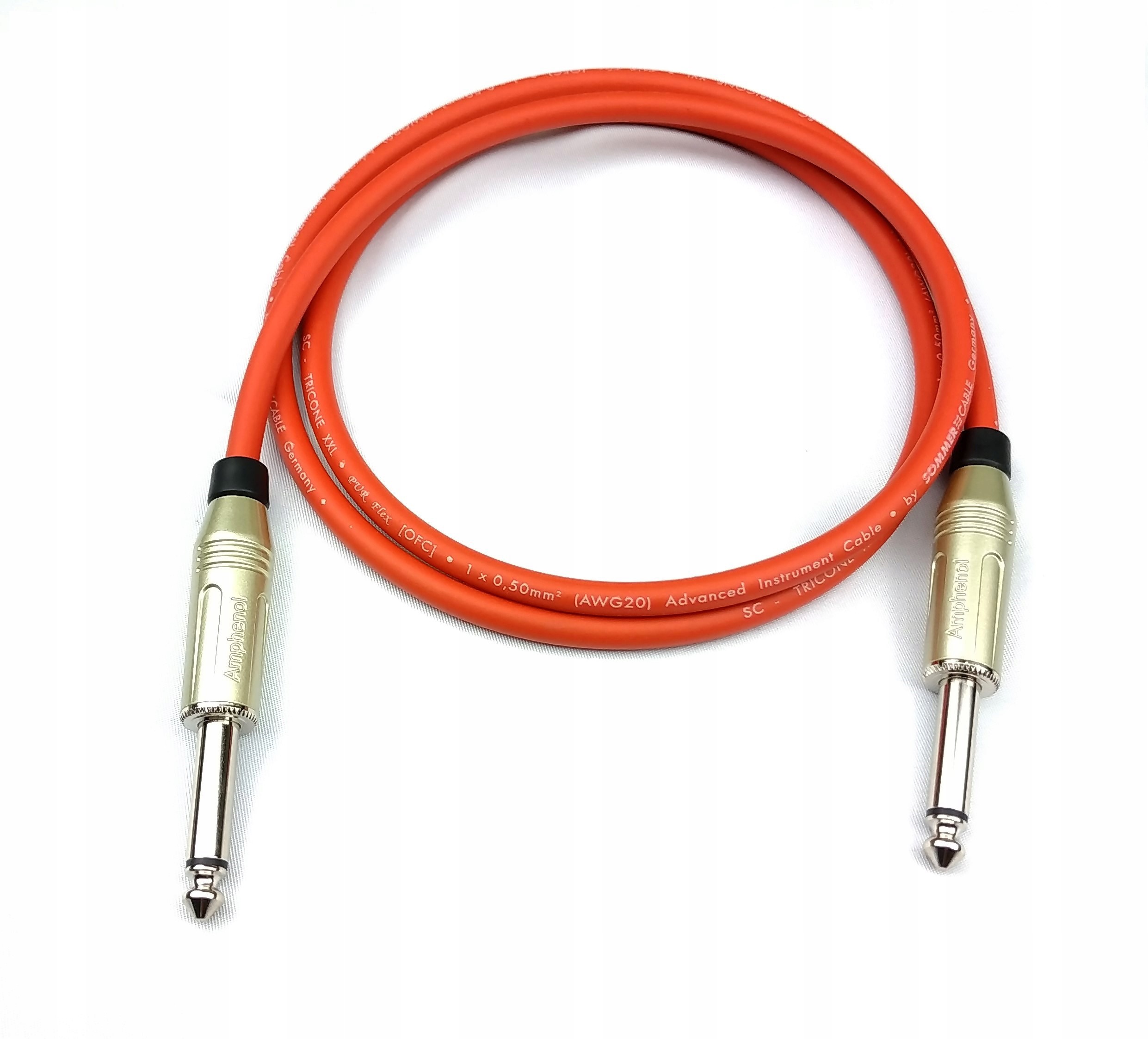 Sommer XXL kabel gitarowy Jack 6,3 mm Amphenol 1m