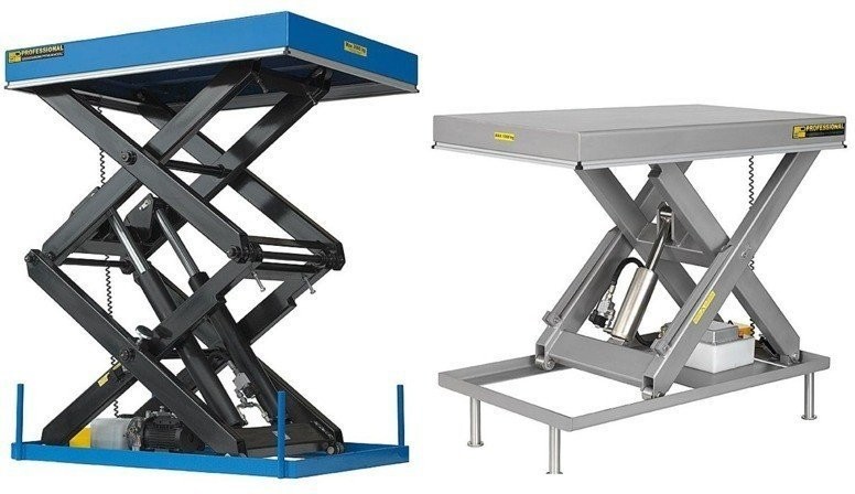 018 01872710 Podnośnik podest nożycowy udźwig 2000 kg wymiary platformy 2250x1200 mm wysokość podnoszenia min/max 300-1900 mm moc 2,3kW) 72710-uniw