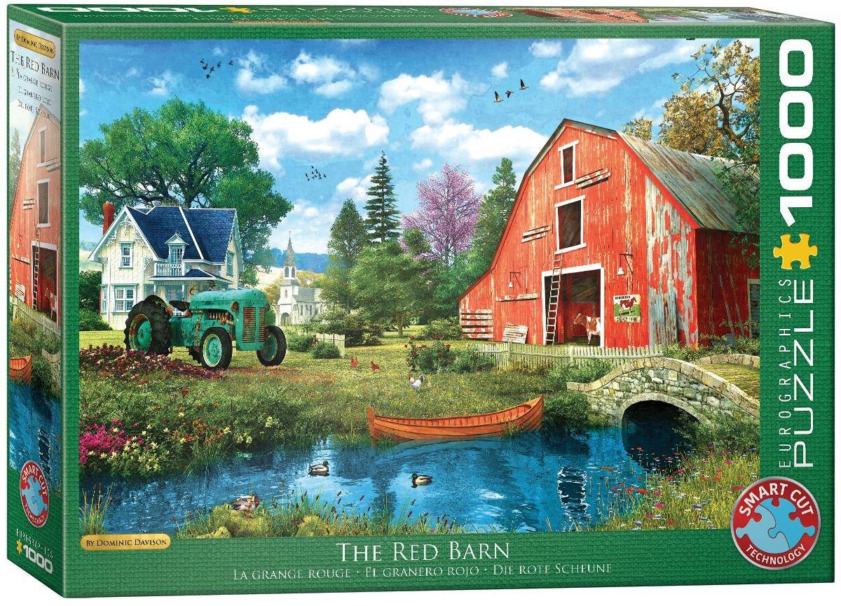 Eurographics Puzzle 1000 The Red Barn by D. Davison 6000-5526 -