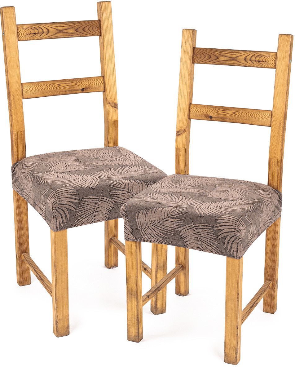 4Home Elastyczny pokrowiec na siedzisko na krzesło Comfort Plus Feather, 40 - 50 cm, komplet 2 szt.