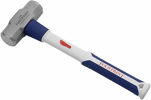 Footprint Footprint 1,8 kg mini młotek do sanek, kuty głowa, odporny na wstrząsy uchwyt z włókna szklanego 122