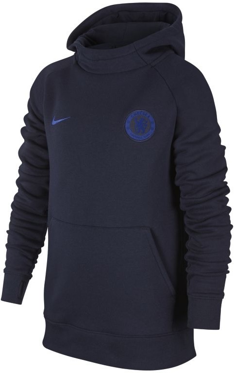 Nike Dzianinowa bluza z kapturem dla dużych dzieci Chelsea FC - Niebieski AT4493-451