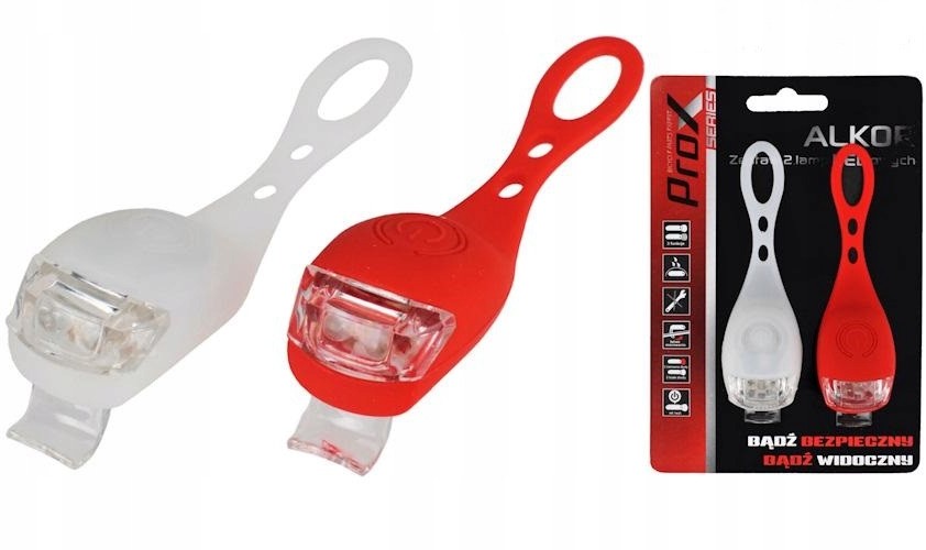 PROX Alkor Silikonowe Lampki Rowerowe Led Zestaw