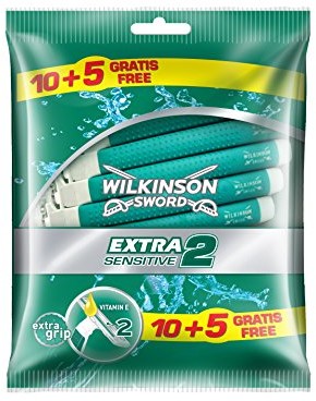 Wilkinson Sword Extra 2 Sensitive 10 + 5, cz. paczka (2 X 15 sztuk) 70047740