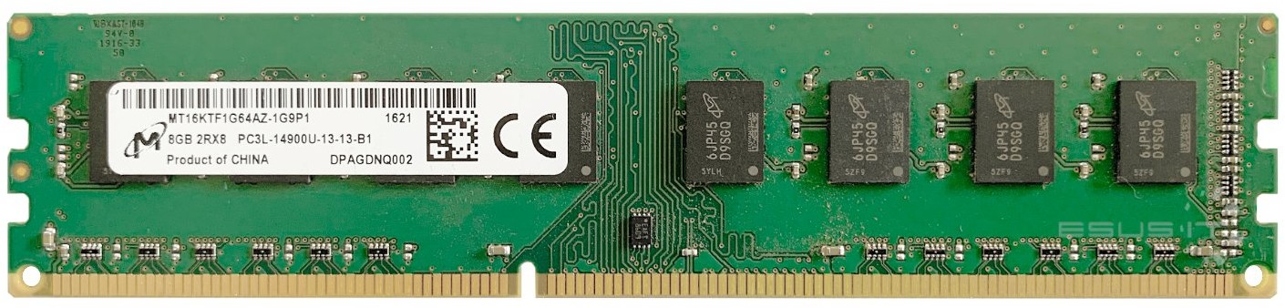Micron  RAM 1x 8GB NON-ECC UNBUFFERED DDR3 1866MHz PC3-14900 UDIMM | MT16KTF1G64AZ-1G9 442004420044200