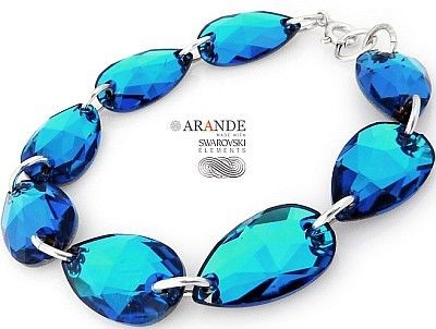 Swarovski Arande Elegancka Bransoletka Bermuda Blue 2181080577