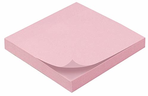 Waytex Waytex Notatnik, wielokrotnego użytku, 100 arkuszy, 75 x 75 mm, różowy 931660R
