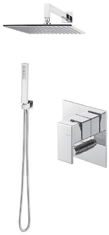 Vema Vema Lys Zestaw prysznicowy podtynkowy z deszczownicą 30 cm chrom LYSZES30