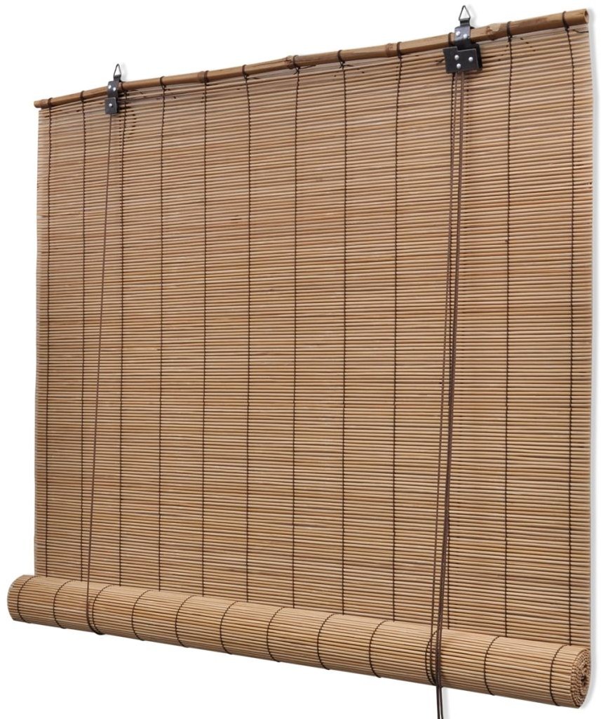 vidaXL Roleta bambusowa, 80 x 220 cm, brÄ…zowa