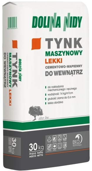 Dolina Nidy Tynk cementowo-wapienny Dolina Nidy lekki DN-ZTC-W-W-30