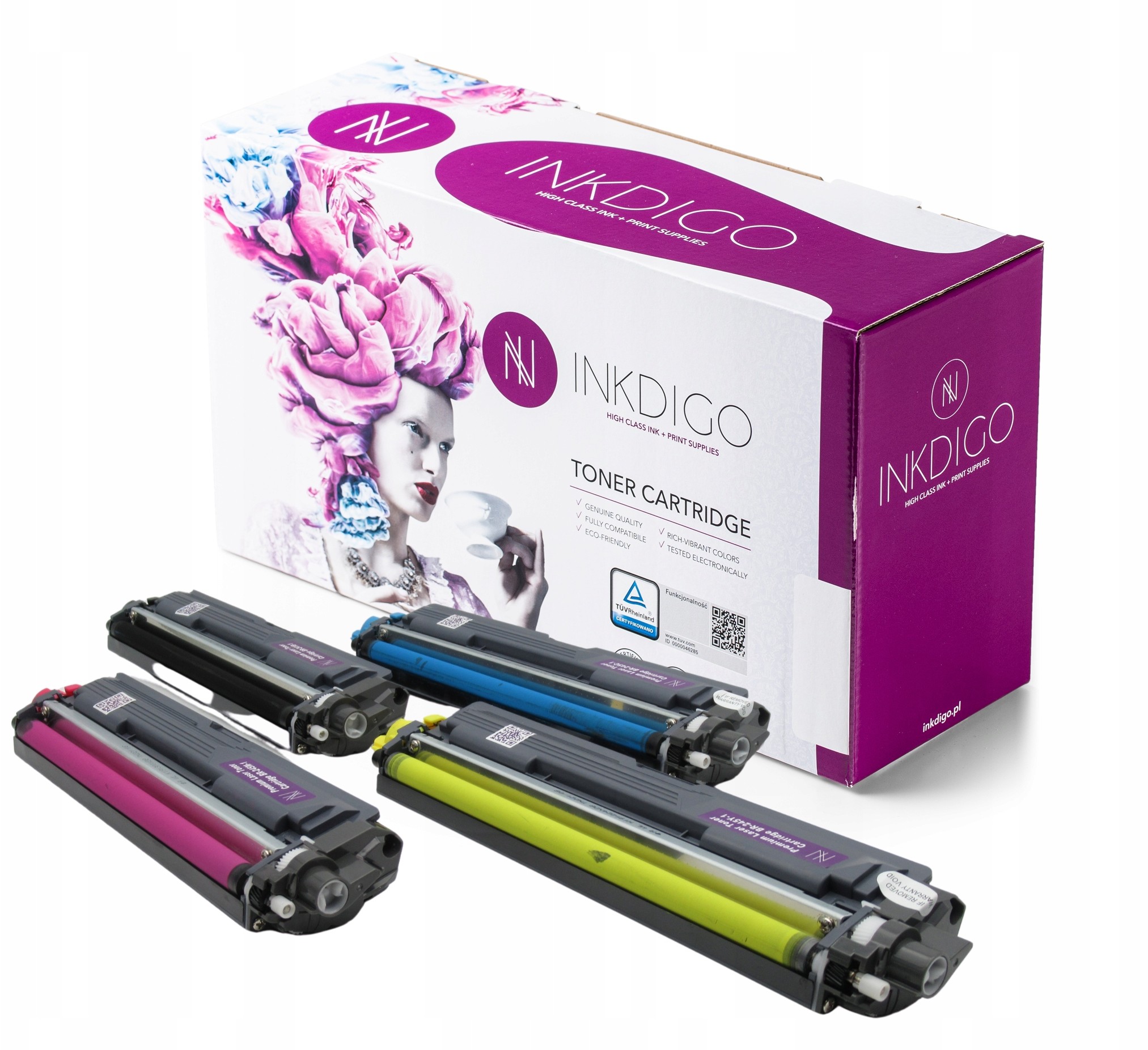 4xToner Inkdigo do Brother TN241B TN245 9020CDW