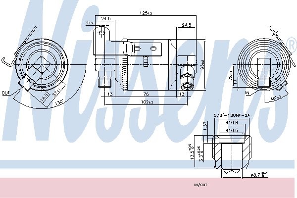 NISSENS Osuszacz, klimatyzacja NISSENS 95109