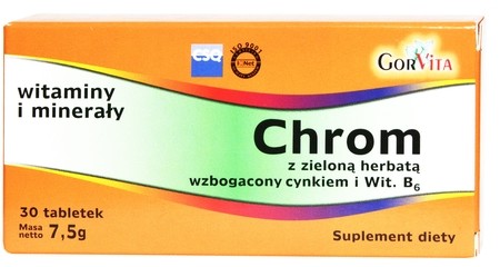 Gorvita Chrom + Zielona Herbata 30 tabletek 6794141