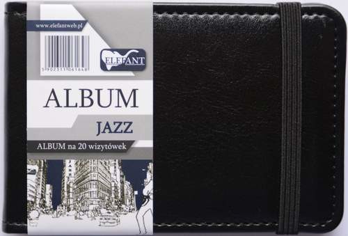 ELEFANT Album Jazz na 20 wizytówek czarny
