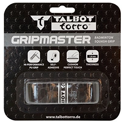 Talbot Torro Talbot Torro Gripmaster taśma na rękojeść z wysokiej jakości poliuretanu, do badmintona i squash, 90 x 2,5 cm, grubość 1,8 mm, w pojedynczym blistrze, 449060 Talbot Torro_449060
