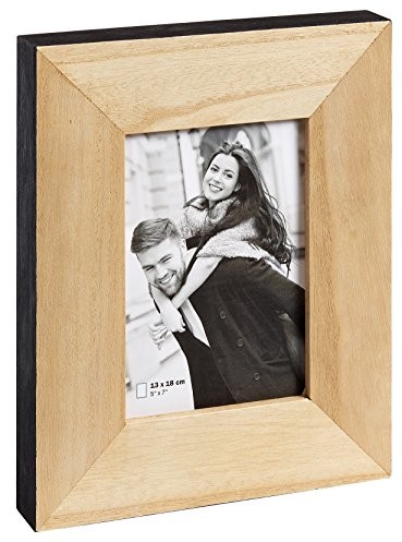 Walther laois wzornictwo Portrait ramka, ramka na zdjęcia, drewno, czarna, czarny RA318B