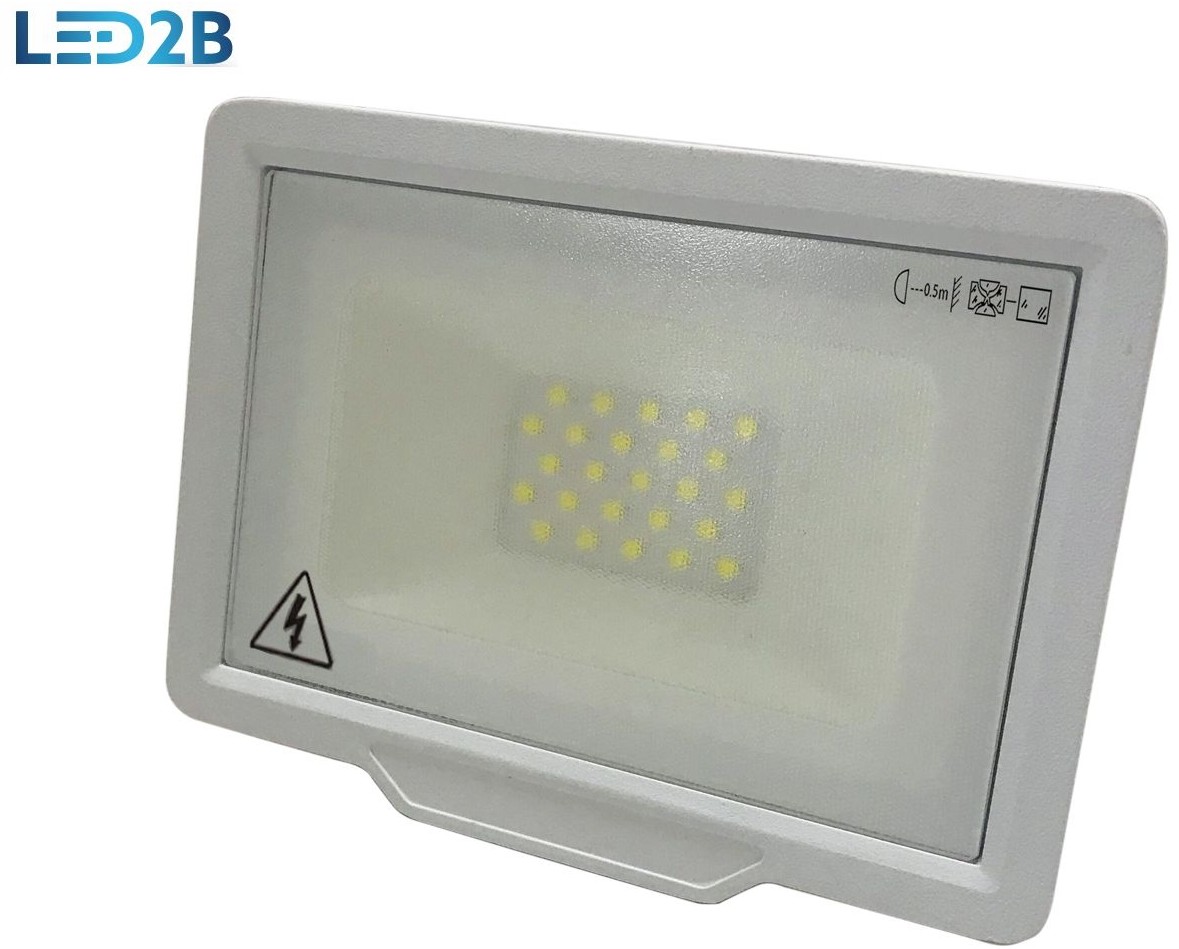 KOBI Oprawa LED MH 20W BIAŁA barwa ZIMNOBIAŁA LED2B KFLNL20ZBBI