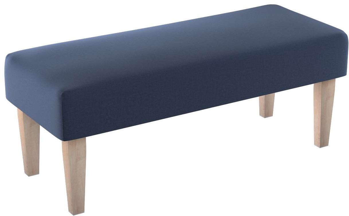 Dekoria Dekoria.pl Ławka granatowy welwet 100 × 40 × 40 cm Ingrid 197-705-39