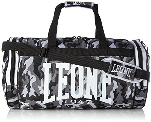LEONE 1947 Torba sportowa Leone 1947 Camouflage, Camo-szara, rozmiar uniwersalny AC906