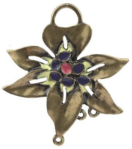 RTO RTO RTVT-51 zawieszka na rękę w stylu vintage, rajski kwiat, 4 x 5 cm RTVT-51