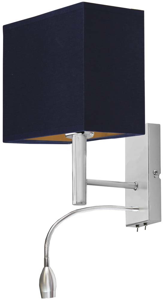 LYSNE Kinkiet z abażurem do sypialni ZIBO GOLD 14551/24