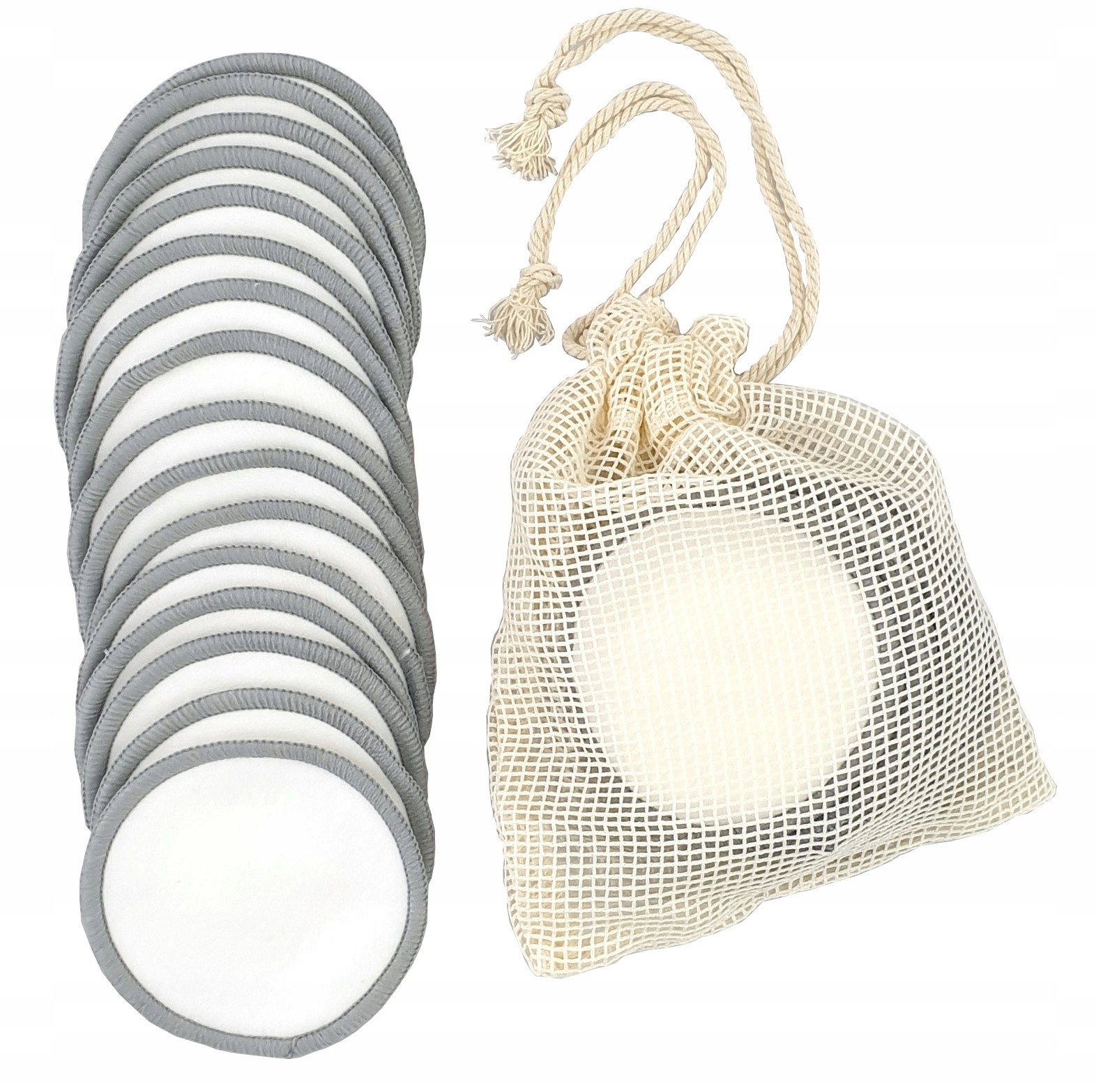 Płatki Kosmetyczne Wielorazowe 16 Sztuk + Worek