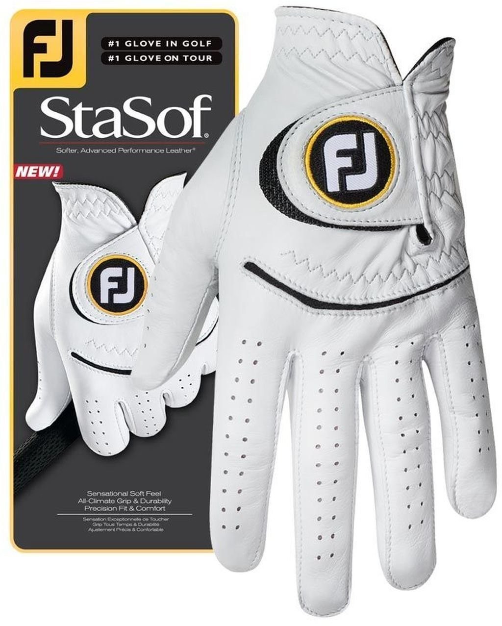 Footjoy StaSof Męska Rękawiczka Golfowa Perła Lewa dla Praworęcznych ML