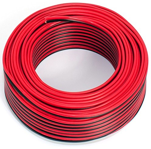 Seki Przewód głośnikowy 25 m  2 X 0,75 mm  100% CCA MIEDŹ; kabel audio Rouge/Noir 311763