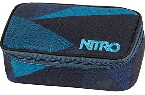 Nitro Snowboards Nitro piórnik Pencil Case XL z ekierką geometryczną, niebieski 1161878043_1945_6 x 8 x 20 cm, 1.3 Liter