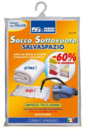 Parodi & Parodi Worki próżniowe 70 x 100 cm, worek do przechowywania worek do przechowywania ubrań, oszczędzania z zamkiem błyskawicznym, worek na sukienki, worki próżniowe, próżniowe oszczędność przestrzeni worka be 261