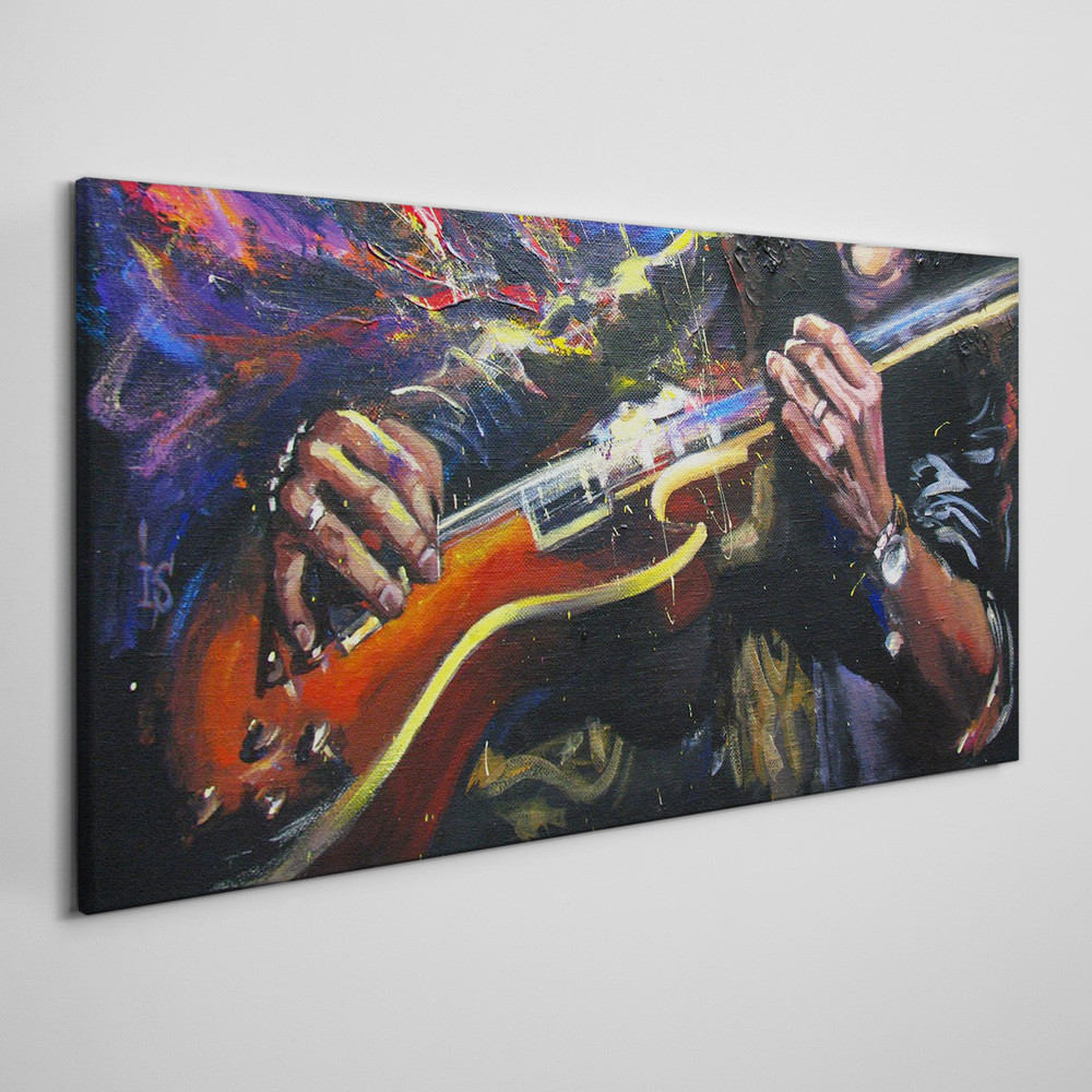 PL Coloray Obraz Canvas abstrakcja muzyka gitara 140x70cm