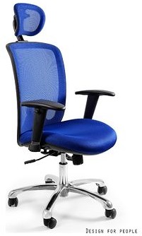 Unique Fotel biurowy Expander niebieski W-94-7 W-94-7