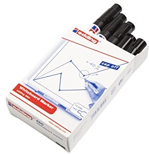 Edding e 660 Dry Erase, końcówka okrągła 10 sztuk czarna 660-001