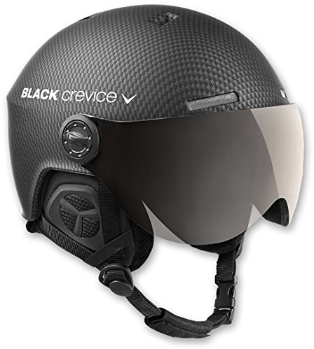 Black Crevice Arlberg BCR143926 kask narciarski z 2 wizjerami, czarny BCR143926_carbon-M/L