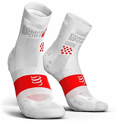 Compressport Pro Racing Socks V3.0 Ultralight Run High Cut skarpety do biegania, unisex, wysokie skarpety do biegania, T1 RSHULV3-0000-T1