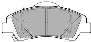 top DELPHI Zestaw klocków hamulcowych, hamulce tarczowe LP3265