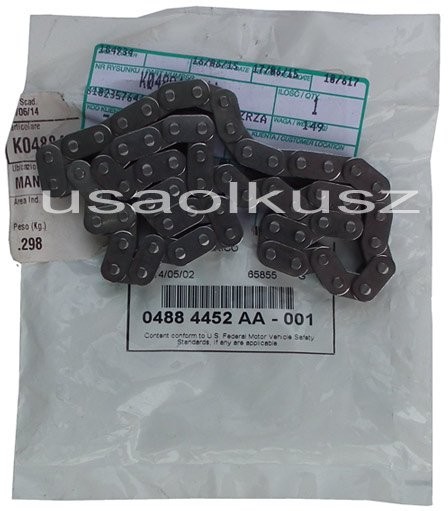 MOPAR Łańcuch wałków wyrównawczych Chrysler Cirrus Dodge Stratus Plymouth Breeze 2,4 16V oe 04884452AA 04273260 04536166 04884454AA 04884452AA