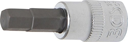 BGS wkładka bit 6,3 MM, 1/4 cala, gwint wewnętrzny 6-kątna 6 MM, 2500 2500