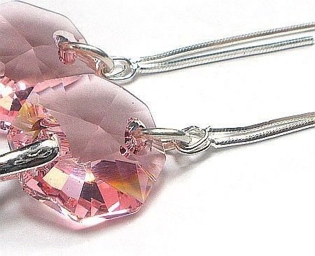 Swarovski stylowe kolczyki KOLORY Srebro