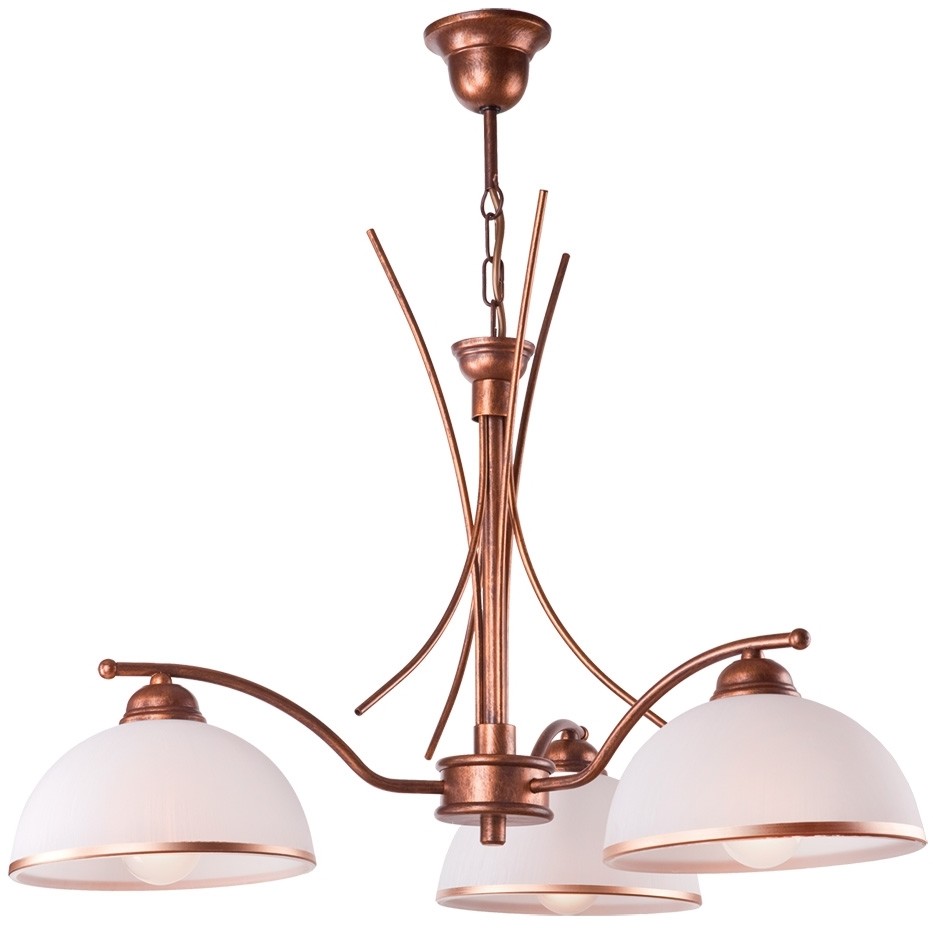 Lamkur Żyrandol na łańcuchu PATRYCJA 3xE27/60W/230V