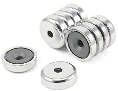 first4magnetsTM first4magnets y30bh garnek f4mf25  10 °C/umywalka grająca magnes ferrytowy wyciągnąć, 2,9 kg, opakowanie z 10, metalowy, srebrny, 25 MM średnica x grubość 7 MM X 5 MM F4MF25-10