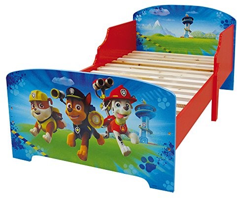 Unbekannt Fun House 712532 PAT patrolujących łóżko dziecięce, z listwami z drewna MDF Niebieski 140 x 70 x 59 cm 712532