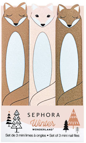SEPHORA COLLECTION Winter Wonderland* - Zestaw 3 mini pilników do paznokci.